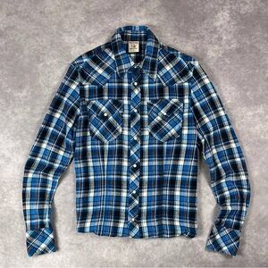 Blue Plaid Men's Shirt